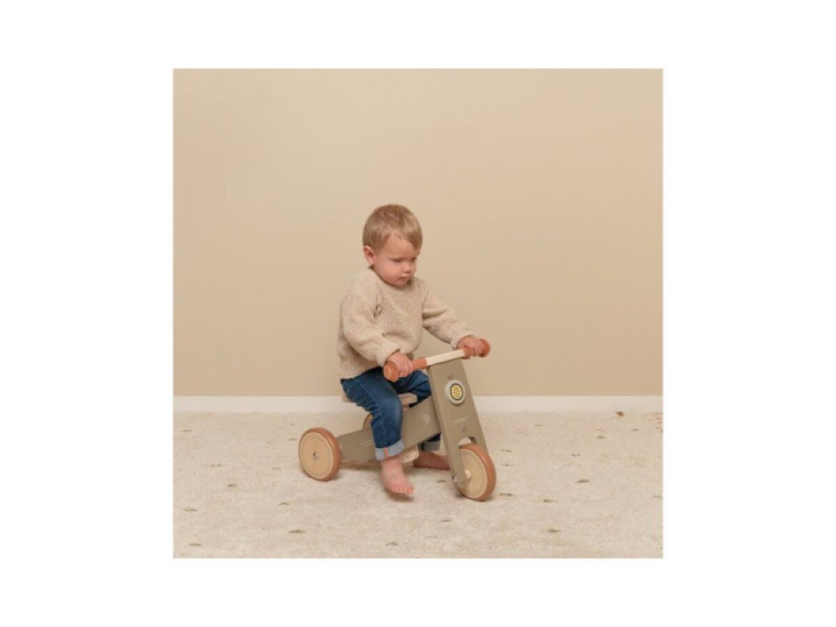 Odrážedlo tříkolka dřevěná - Olive