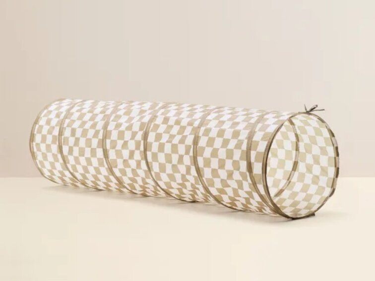 Hrací tunel kostkovaný - khaki