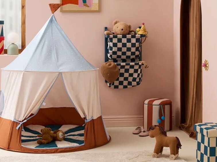 Hrací podložka Cirkus - modrá