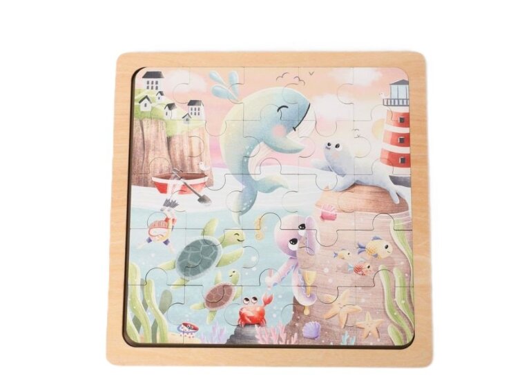 Dřevěné puzzle - Mořský svět