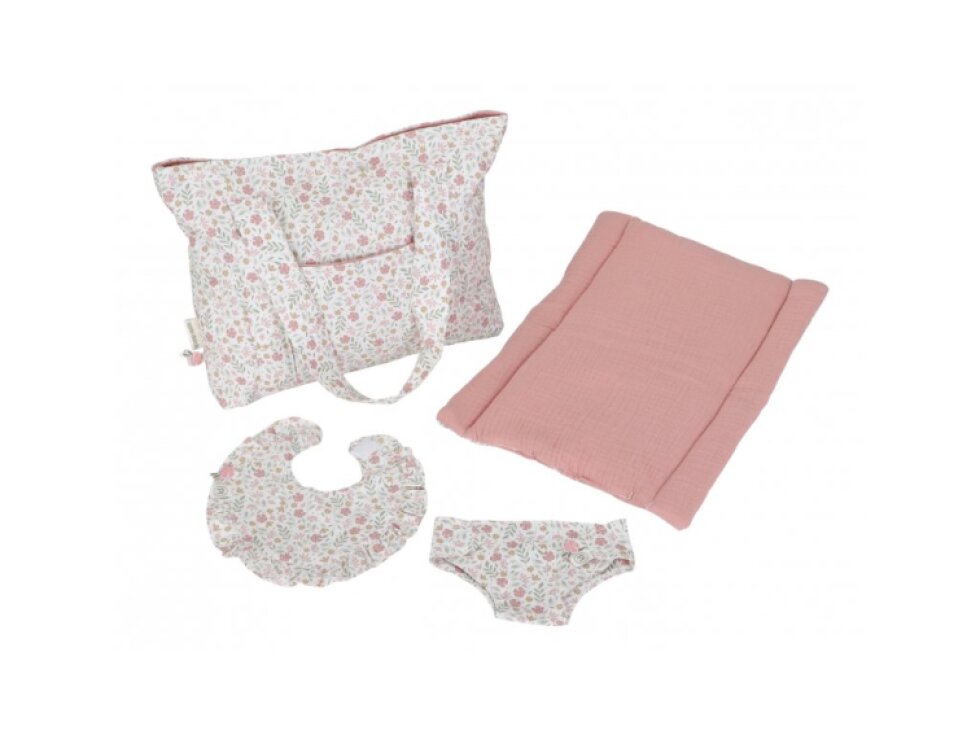 Přebalovací taška pro panenky Soft Flowers