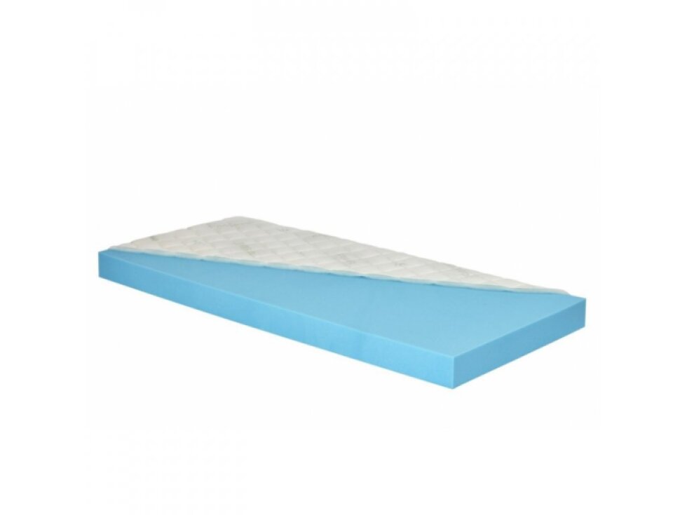 Set - Dětská postel se zábranou (plůtkem) 90x200 cm - na nožkách + matrace