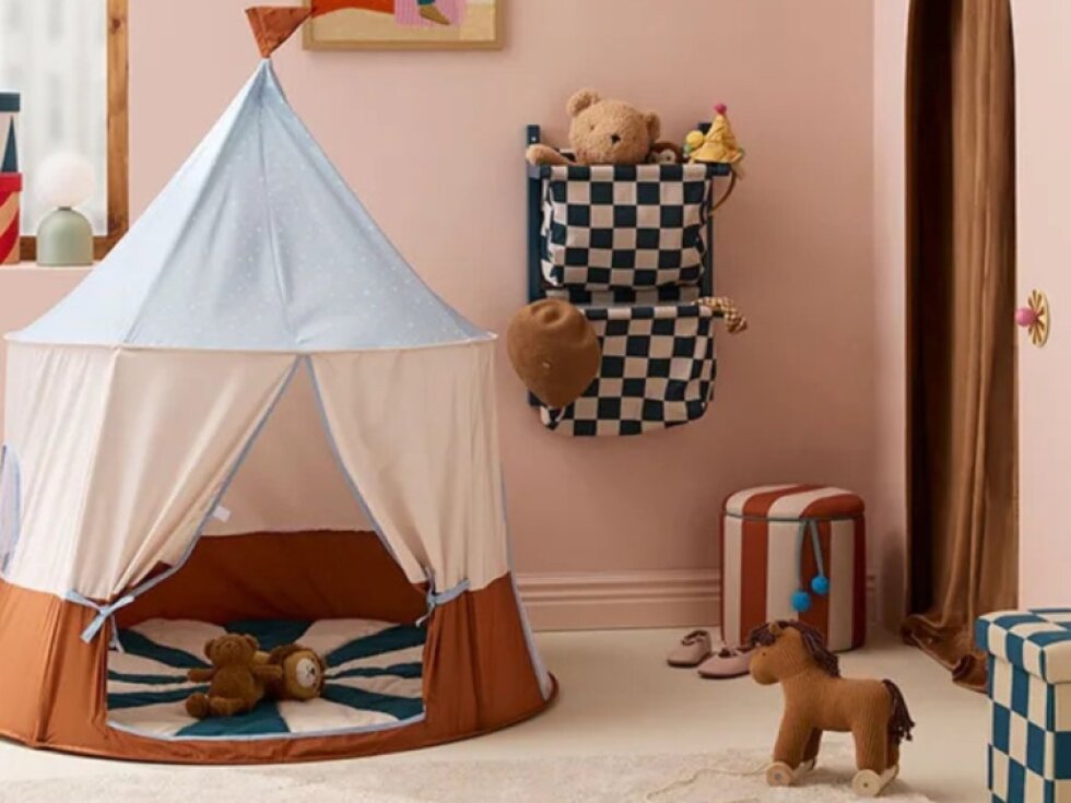 Hrací stan Cirkus - hnědý