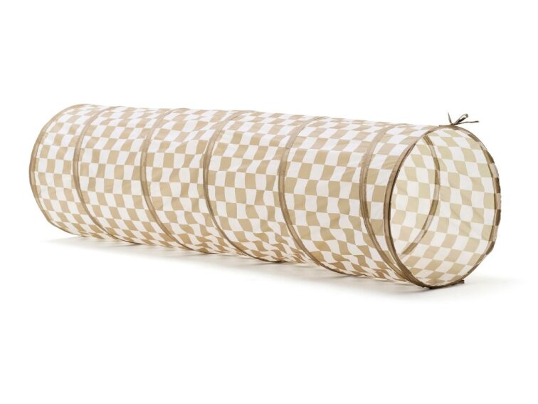 Hrací tunel kostkovaný - khaki