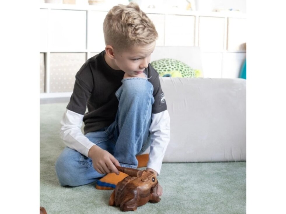 Perkusní hudební nástroj Guiro - žába