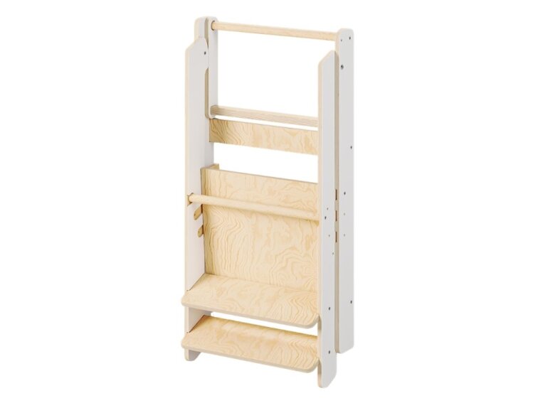 Skládací rostoucí učící věž Moon 92 cm - bílá