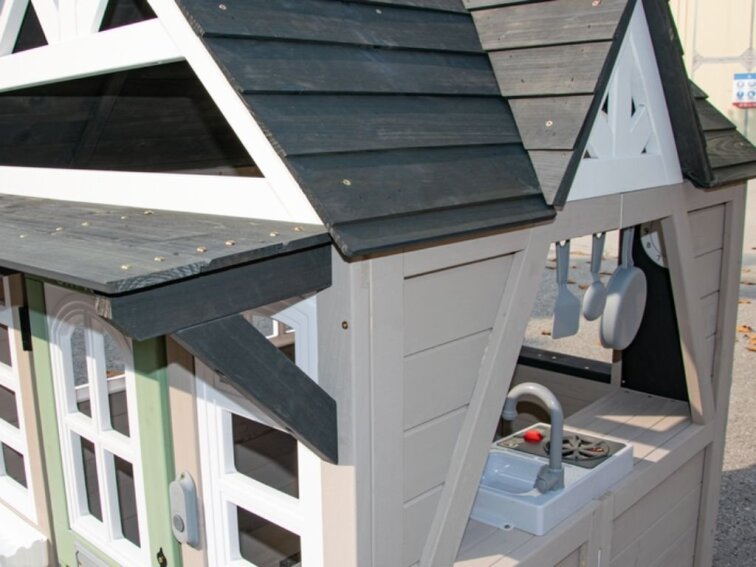 Dětský dřevěný zahradní domek Deluxe