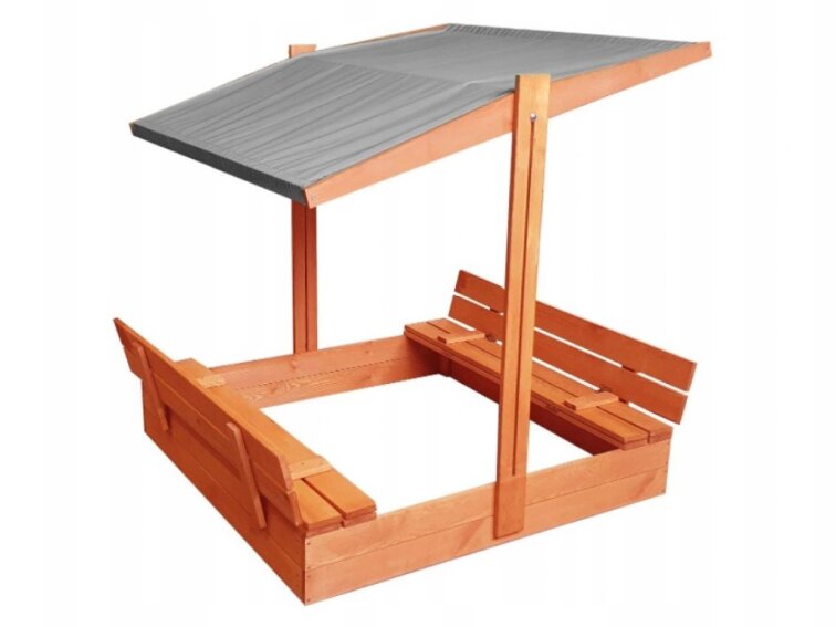 STŘÍŠKA k dřevěnému pískovišti 140x140 cm předvrtaná impregnovaná