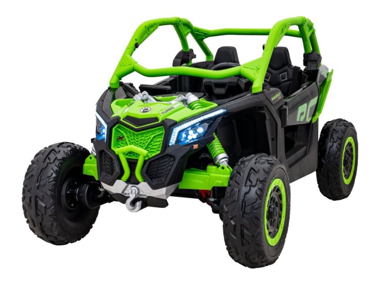 Dětská buggy CAN-AM Maverick XXL 4X200W 24V 28Ah - zelená