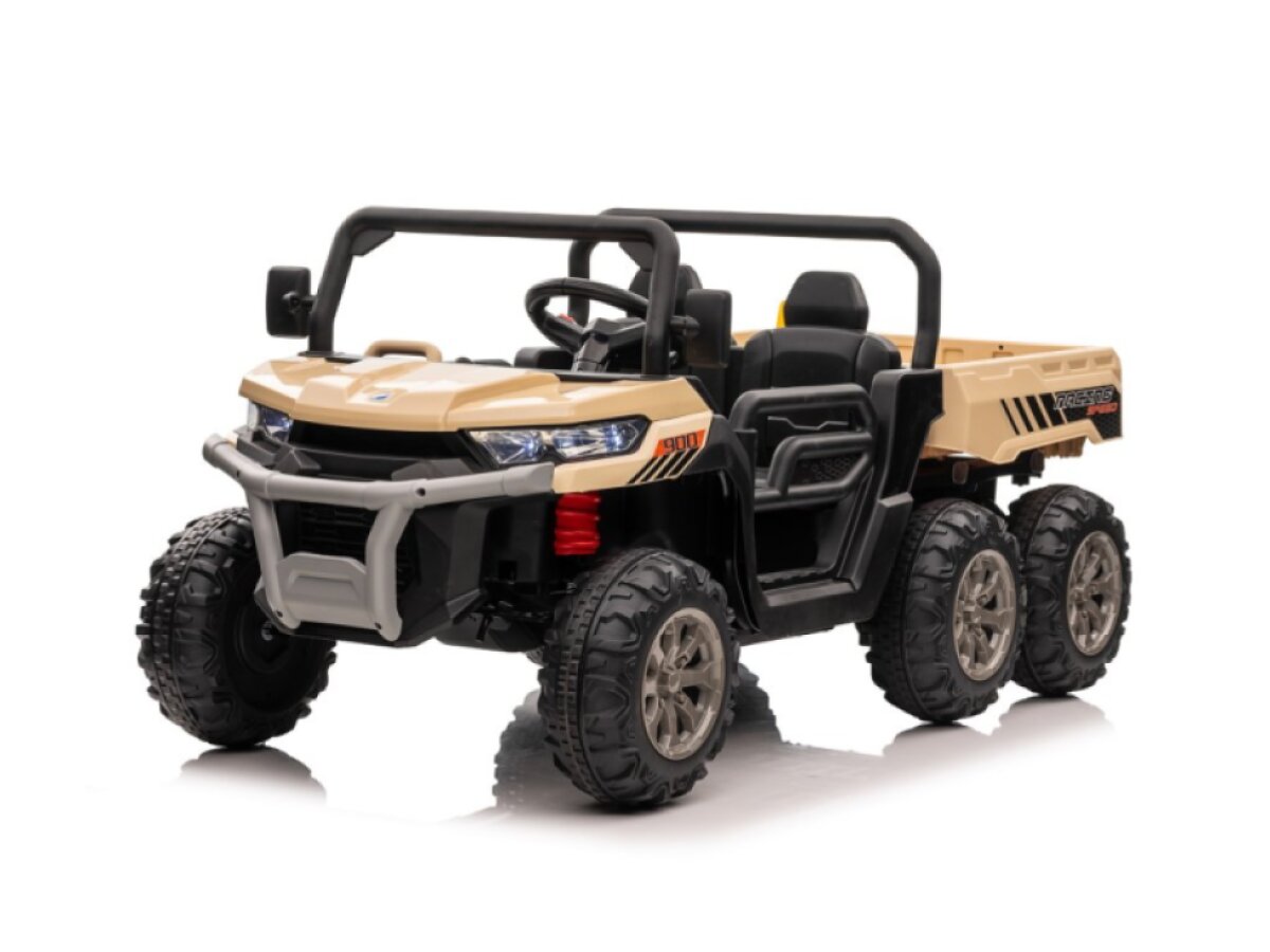 Elektrické dětské auto buggy, šestikolka 4x200W 7Ah - khaki