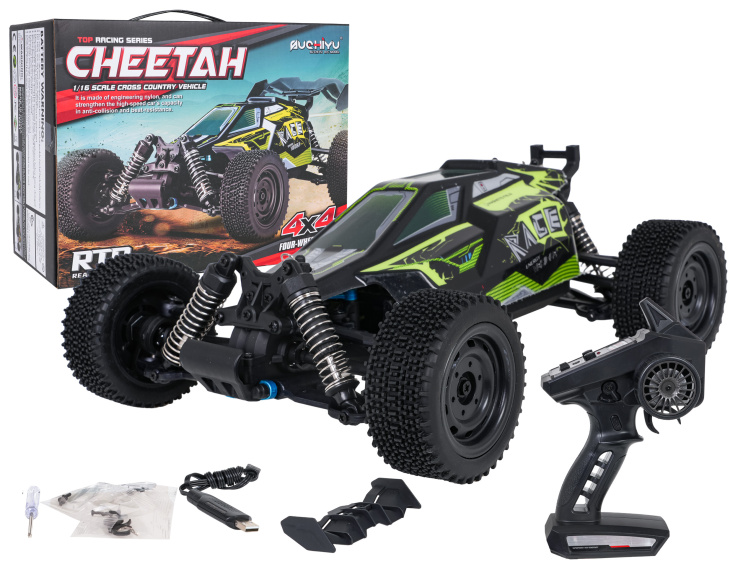 RC závodní vozidlo CHEETAH 1:16 | 4x4 | zelená