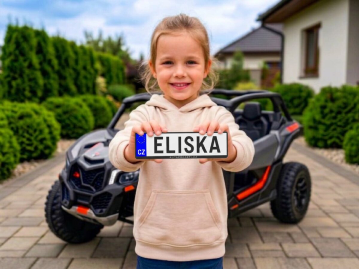3D - SPZ na míru pro dětská vozítka