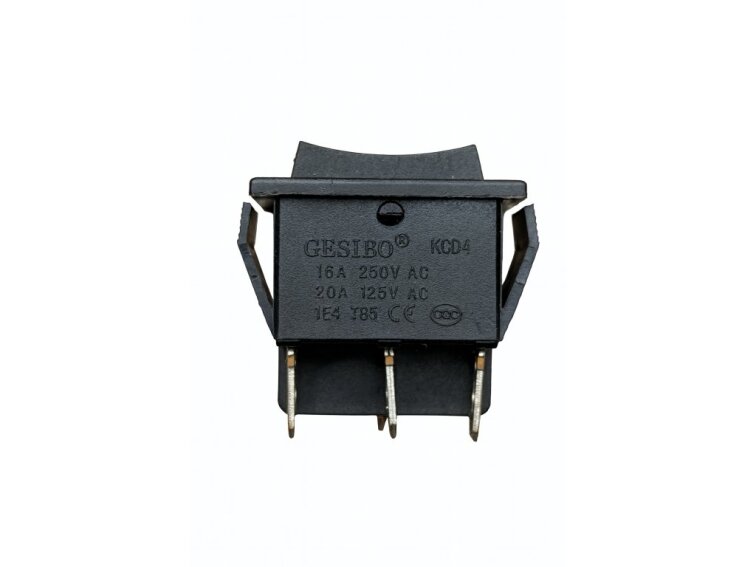 Kolébkový spínač obdélník vpřed/vzad 6 pinů