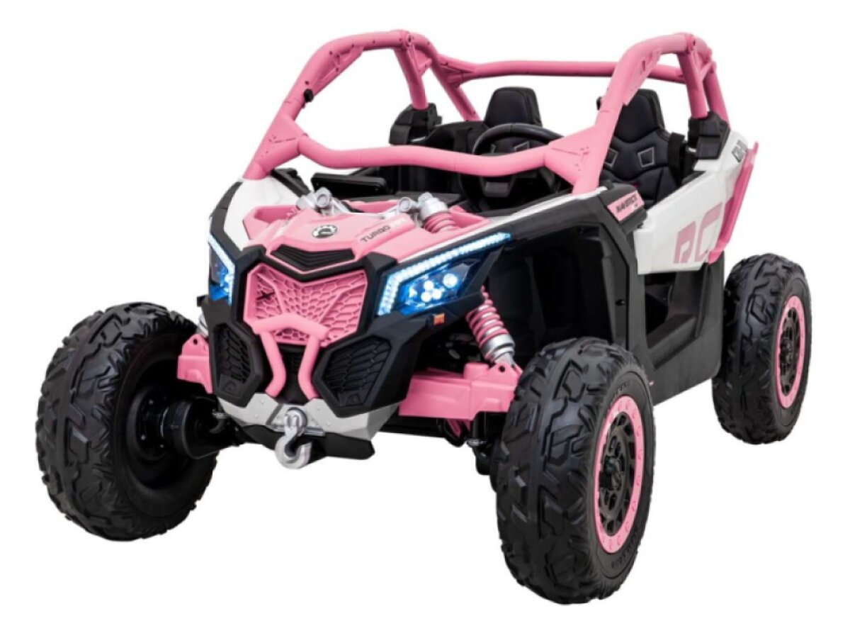 Dětská buggy CAN-AM Maverick XXL 4X200W 24V 28Ah - růžová