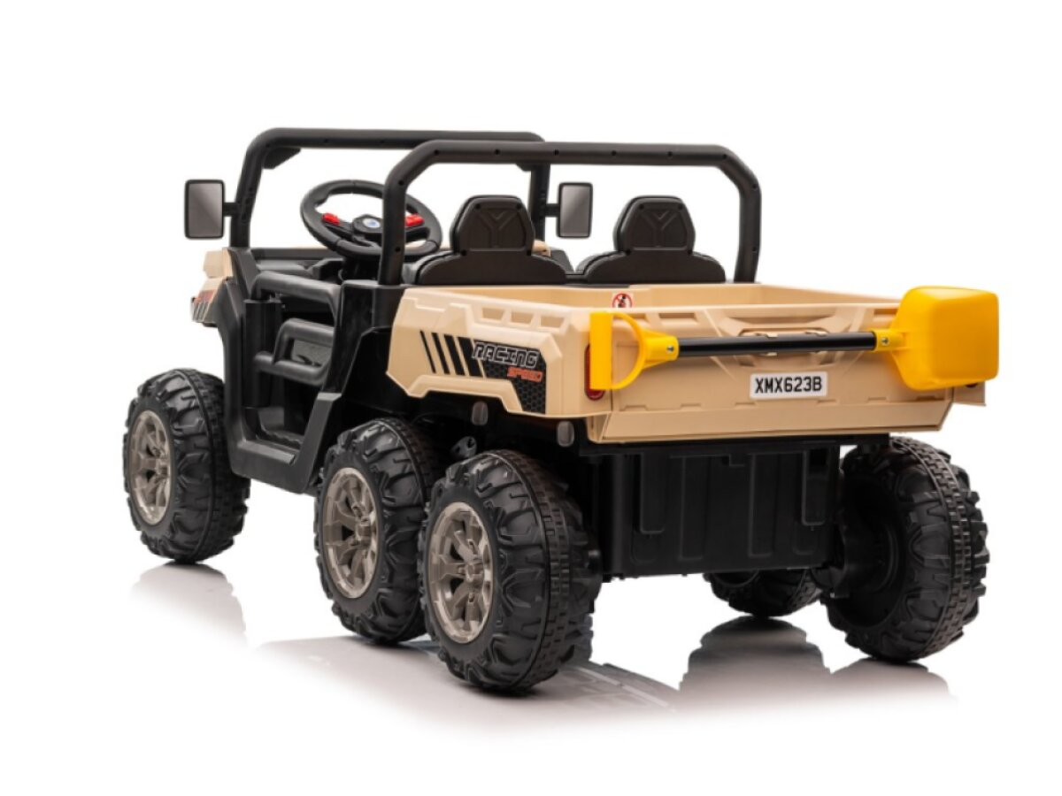 Elektrické dětské auto buggy, šestikolka 4x200W 7Ah - khaki
