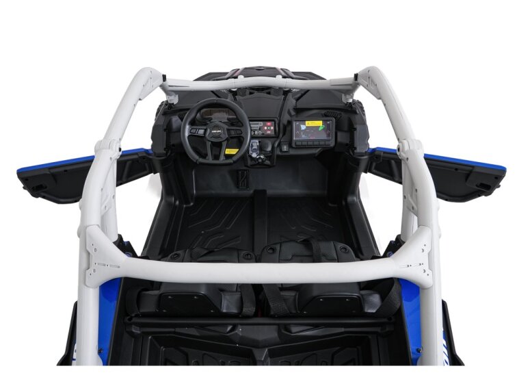 Dětská buggy CAN-AM Maverick XXL 4X200W 24V 20Ah - modrošedá