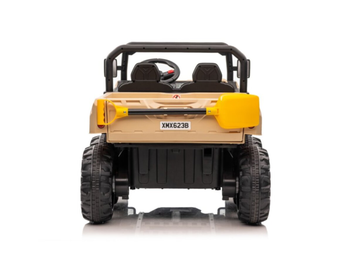 Elektrické dětské auto buggy, šestikolka 4x200W 7Ah + EXTRA 7Ah - khaki
