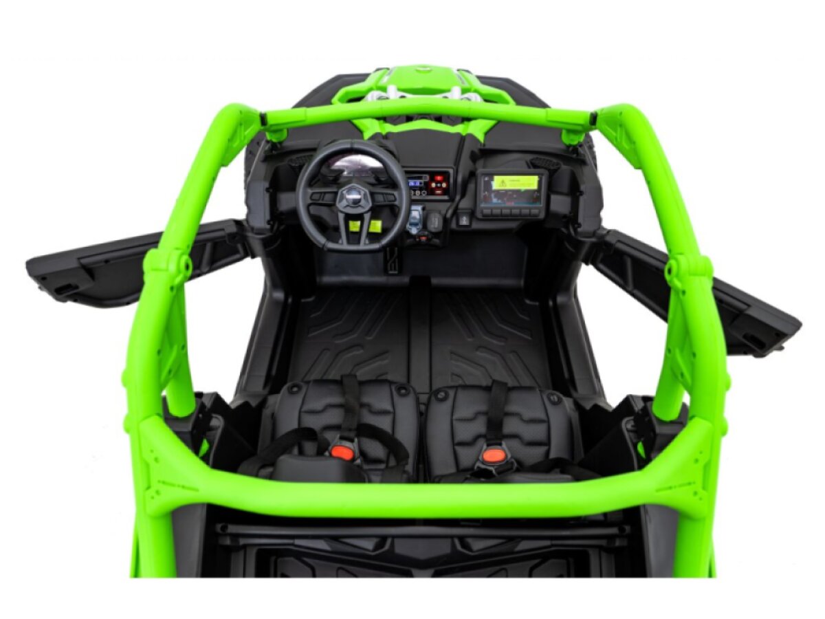 Dětská buggy CAN-AM Maverick XXL 4X200W 24V 28Ah - zelená