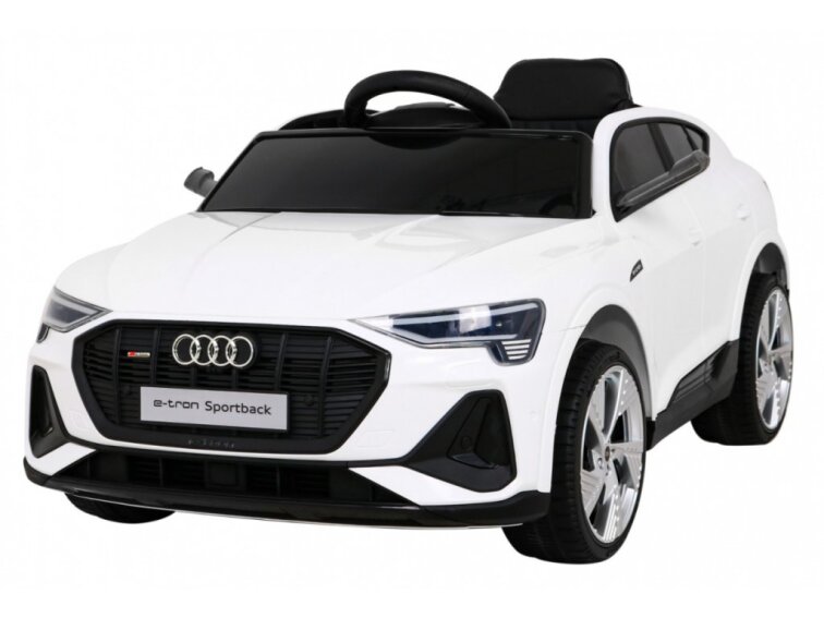 Dětská elektrická Audi E-tron Sportback | 4x25W | bílá