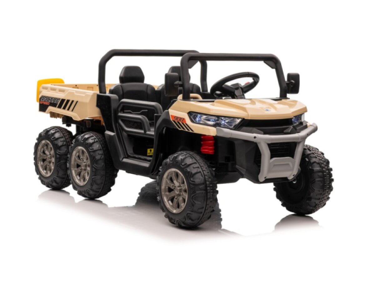 Elektrické dětské auto buggy, šestikolka 4x200W 7Ah - khaki