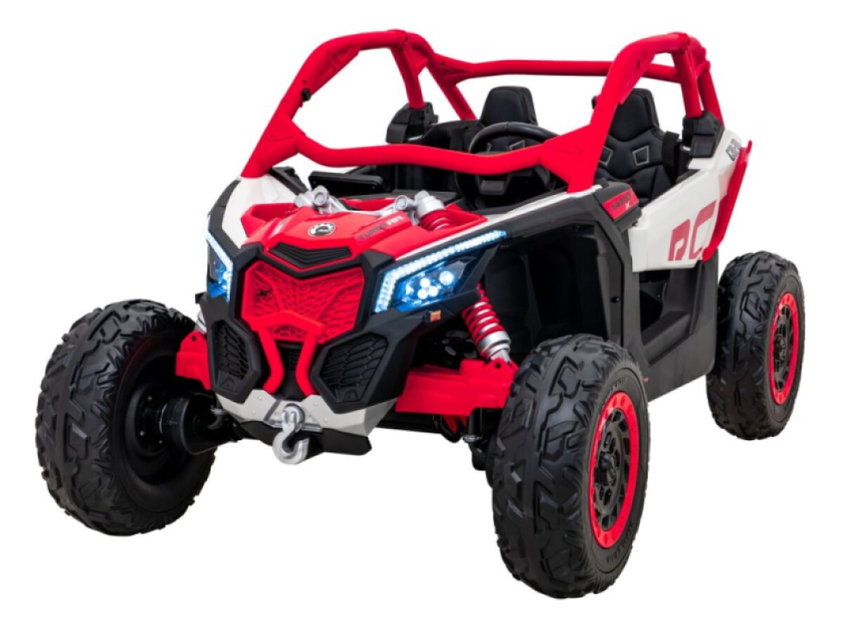 Dětská buggy CAN-AM Maverick XXL 4X200W 24V 28Ah - červená