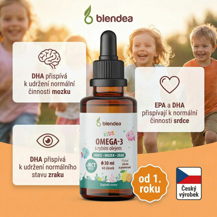 KIDS Kapky Omega-3 s rybím olejem 30 ml