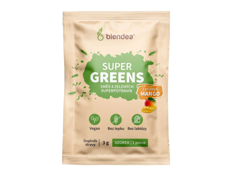Supergreens Mango BIO vzorek 1 porce