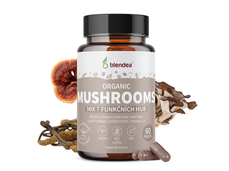 Mushrooms BIO Organic 60 kapslí