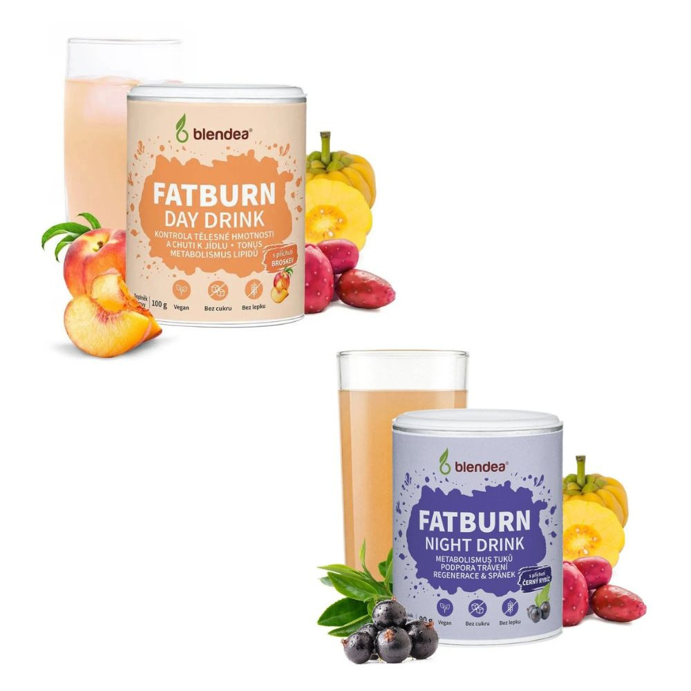 FAT BURN DUO – Day & Night Drink 100 + 90 g + Shaker ZDARMA