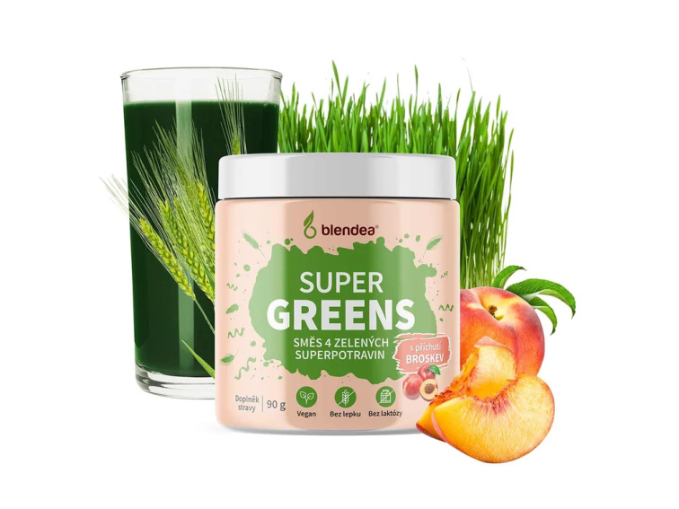Supergreens Broskev BIO 90 g