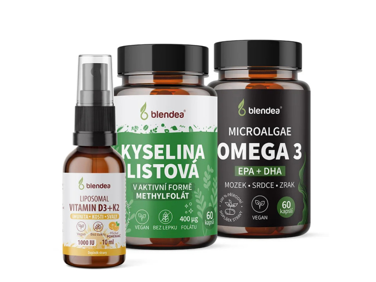 Těhotenský balíček 2x 60 kapslí + 10 ml