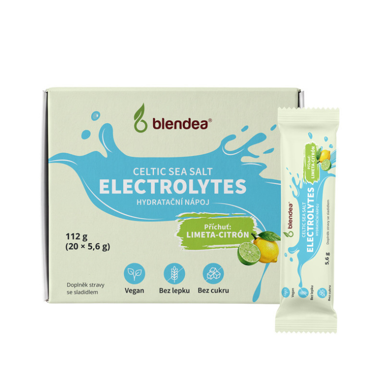 Elektrolyty hydratační nápoj s příchutí Limeta-citrón 20x5,6 g