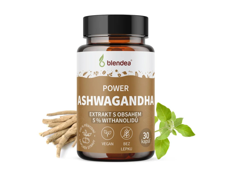Ashwagandha extrakt 30 kapslí