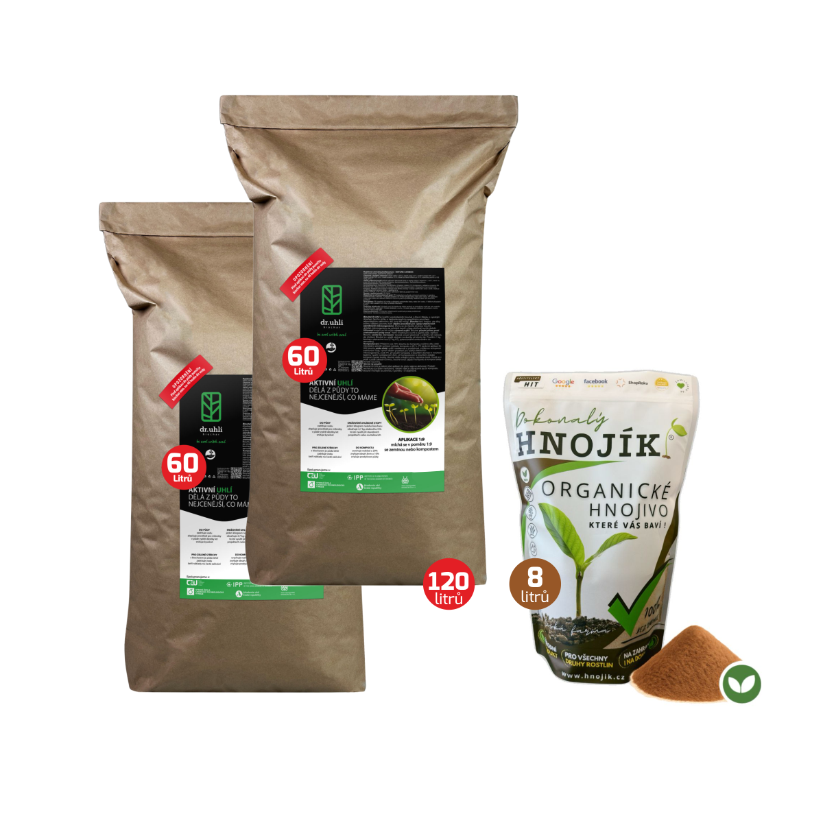 aktivní uhlí na záhony a do skleníku