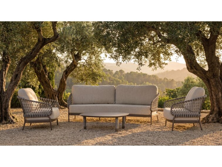 Juno 3-sedačka INCLINE sivá