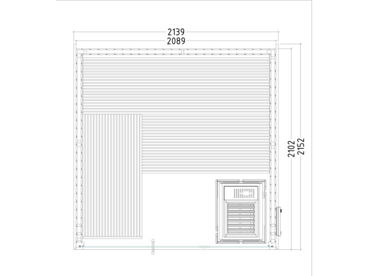 Sauna Tuindeco PANORAMA L Indoor