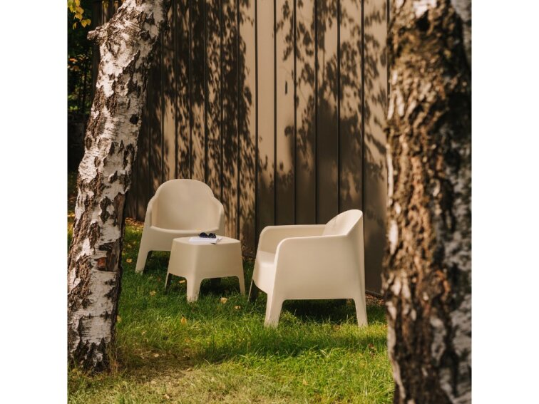 Stolička a odkladací stolík v jednom MILANE 485x485x440 mm