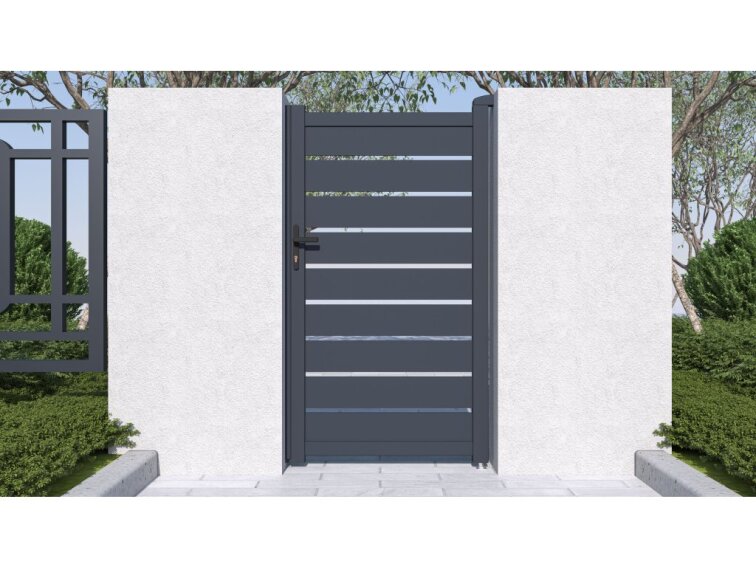 Bránka G21 Reno 100x176 cm pravá, antracitová