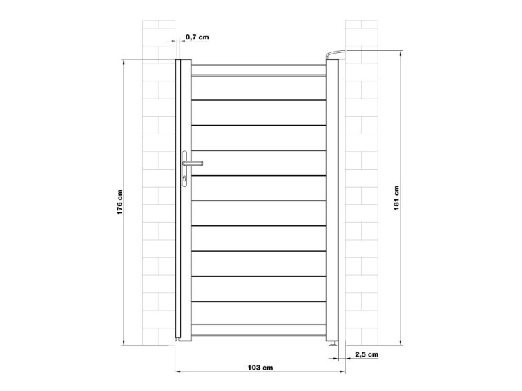 Brána G21 Orlando 350x158 cm dvojkrídlová, antracitová