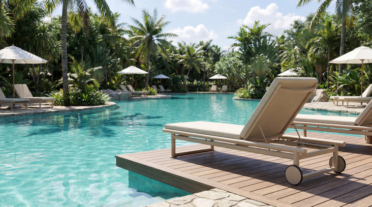 Oasis lehátko béžové