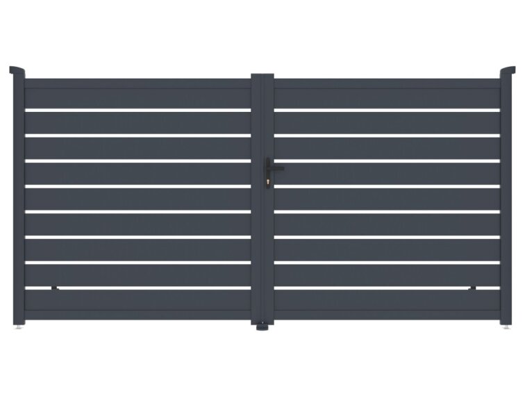 Brána G21 Reno 350x176 cm dvojkrídlová, antracitová