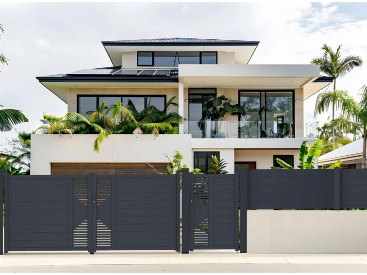 Stĺpik G21 pre plotové pole 10x89 cm s patkou, antracitový 1 ks