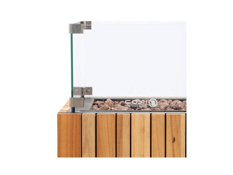 COSI plynový ohrievač Cosipillar Square teak