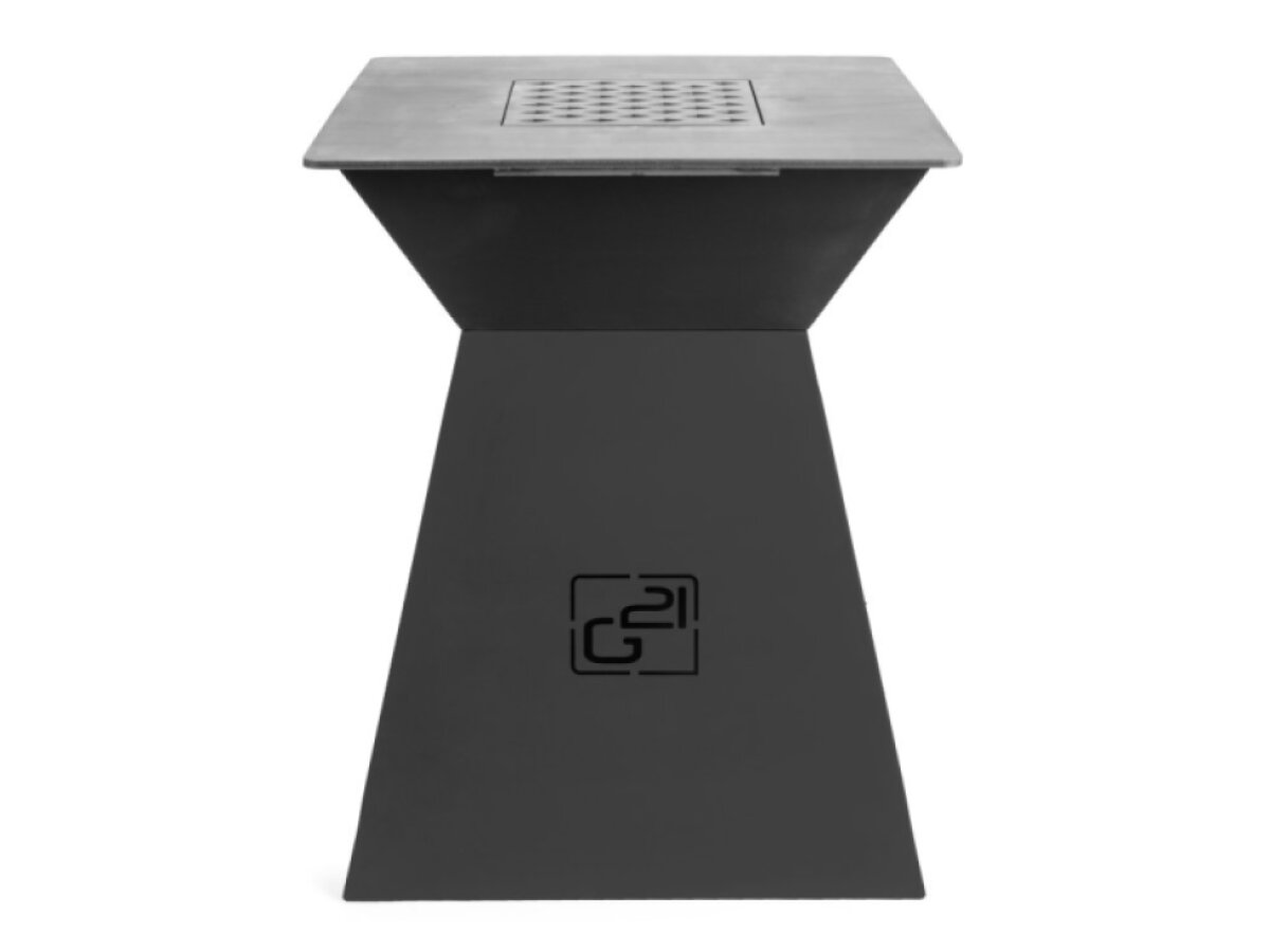 Gril G21 MAINE Black a Corten na drevo