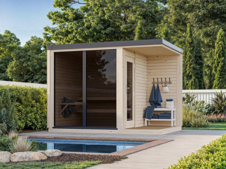 Sauna PALMAKO SARAH 3,8+2,1 m² outdoor