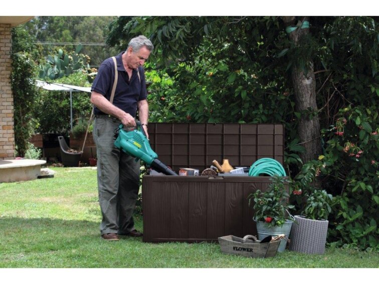 Úložný box SHERWOOD STORAGE Keter hnedý 117x45x58cm