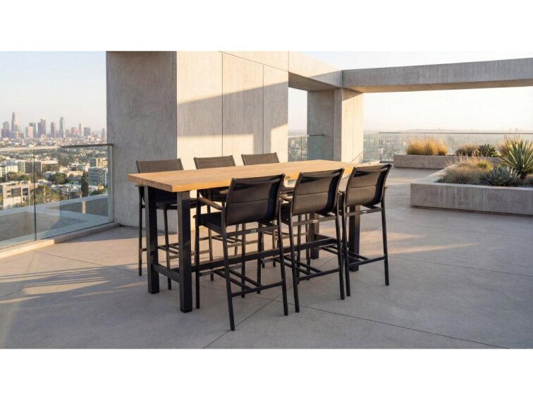 Barový stôl Teak Charcoal