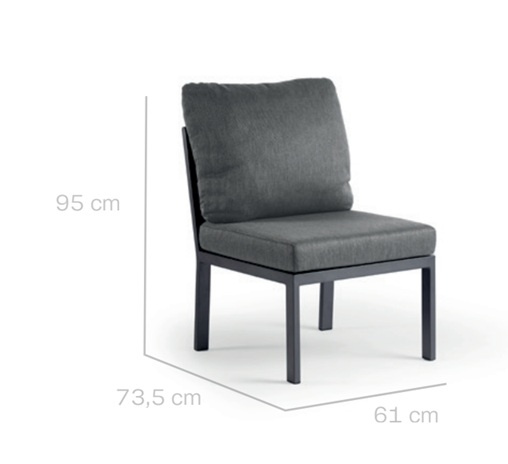 LIV jedálenská súprava šedá ľavá