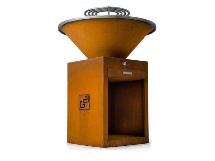 Gril G21 Oregon Black a Corten na drevo