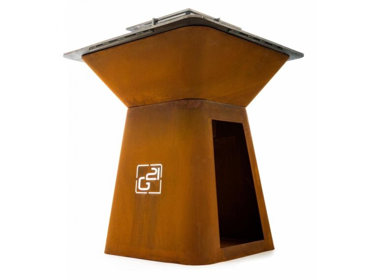 Gril G21 Montana Black a Corten na drevo